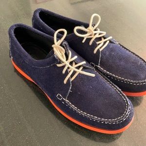 Quoddy Blue Suede Shoes